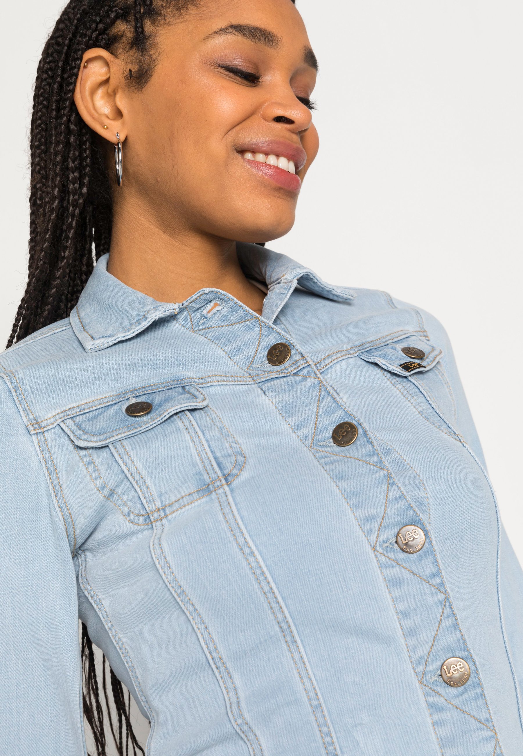 Lee SLIM RIDER - Denim jacket - light 