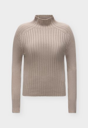 Marc O'Polo, PULLOVERS, LSL, STAND-UP COLLAR - Пуловер - earthy taupe