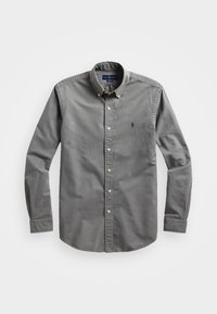 SLIM FIT GARMENT-DYED OXFORD SHIRT - Camicia - perfect grey