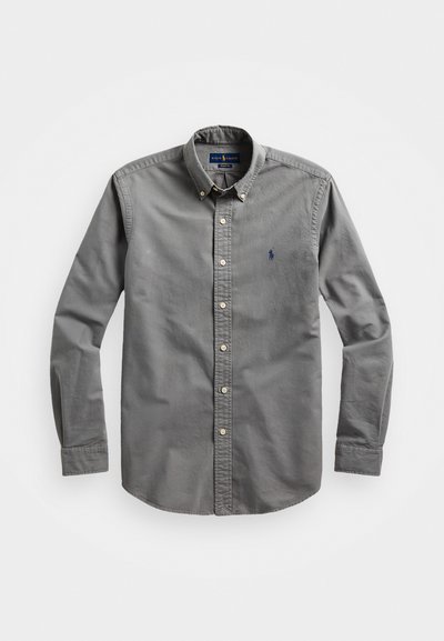Polo Ralph Lauren SLIM FIT GARMENT-DYED OXFORD SHIRT - Shirt - perfect grey