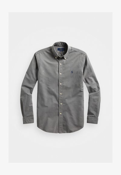 Polo Ralph Lauren SLIM FIT GARMENT-DYED OXFORD SHIRT - Marškiniai - perfect grey
