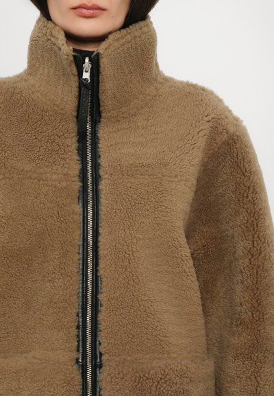 CLOSED SHEARLING JACKET - Nahkjakk - black
