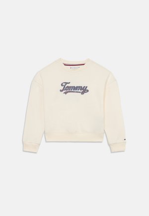 SCRIPT SEQUIN - Sweater - ivory silk
