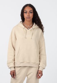 Karl Kani - SMALL SIGNATURE ESSENTIAL OS - Hoodie - cream Thumbnail Image 1