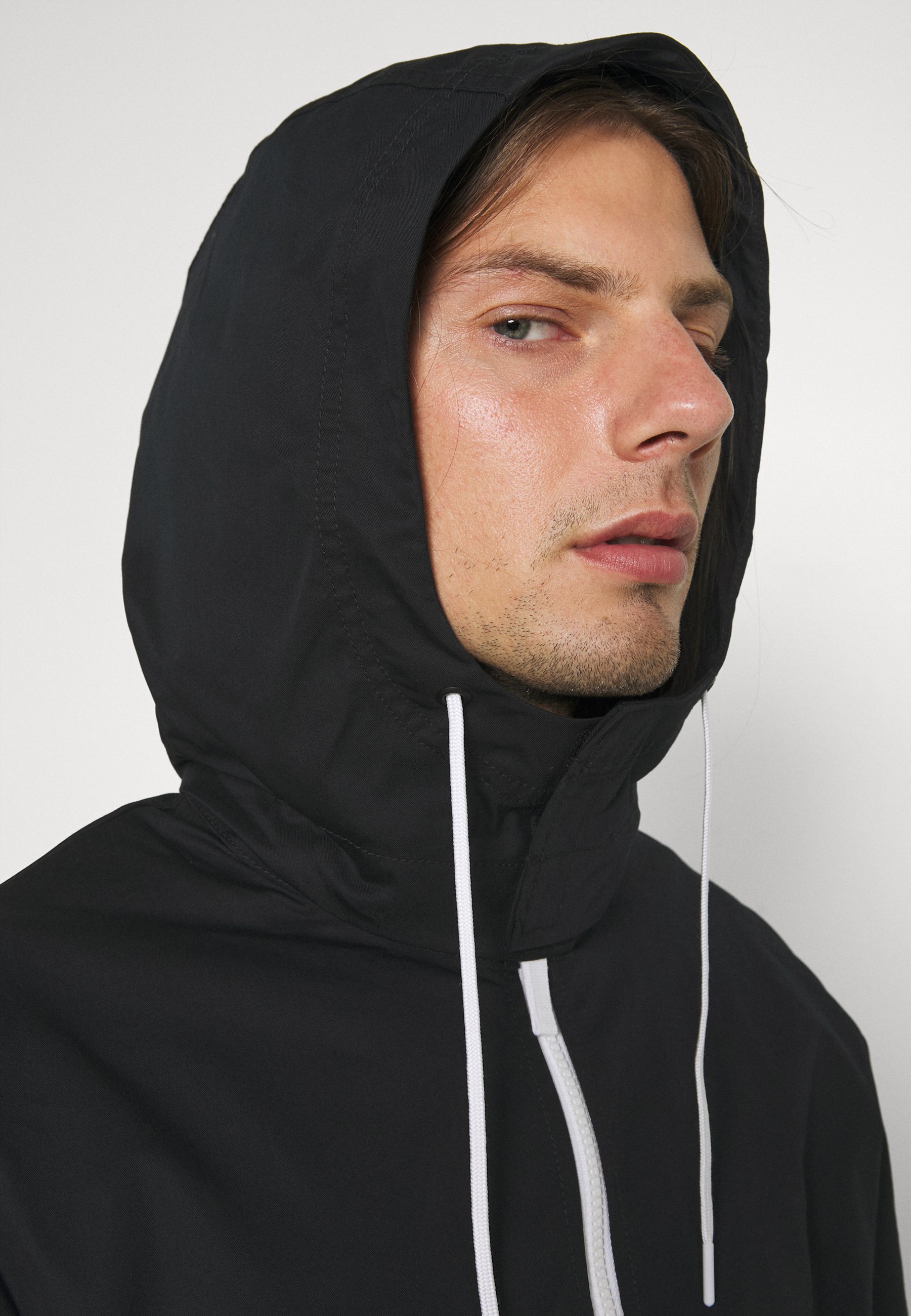 black nike anorak