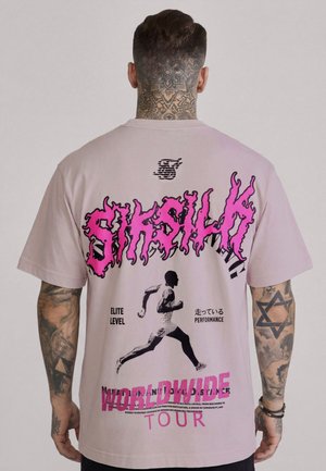 SIKSILK GRAPHIC - T-shirt print - stone