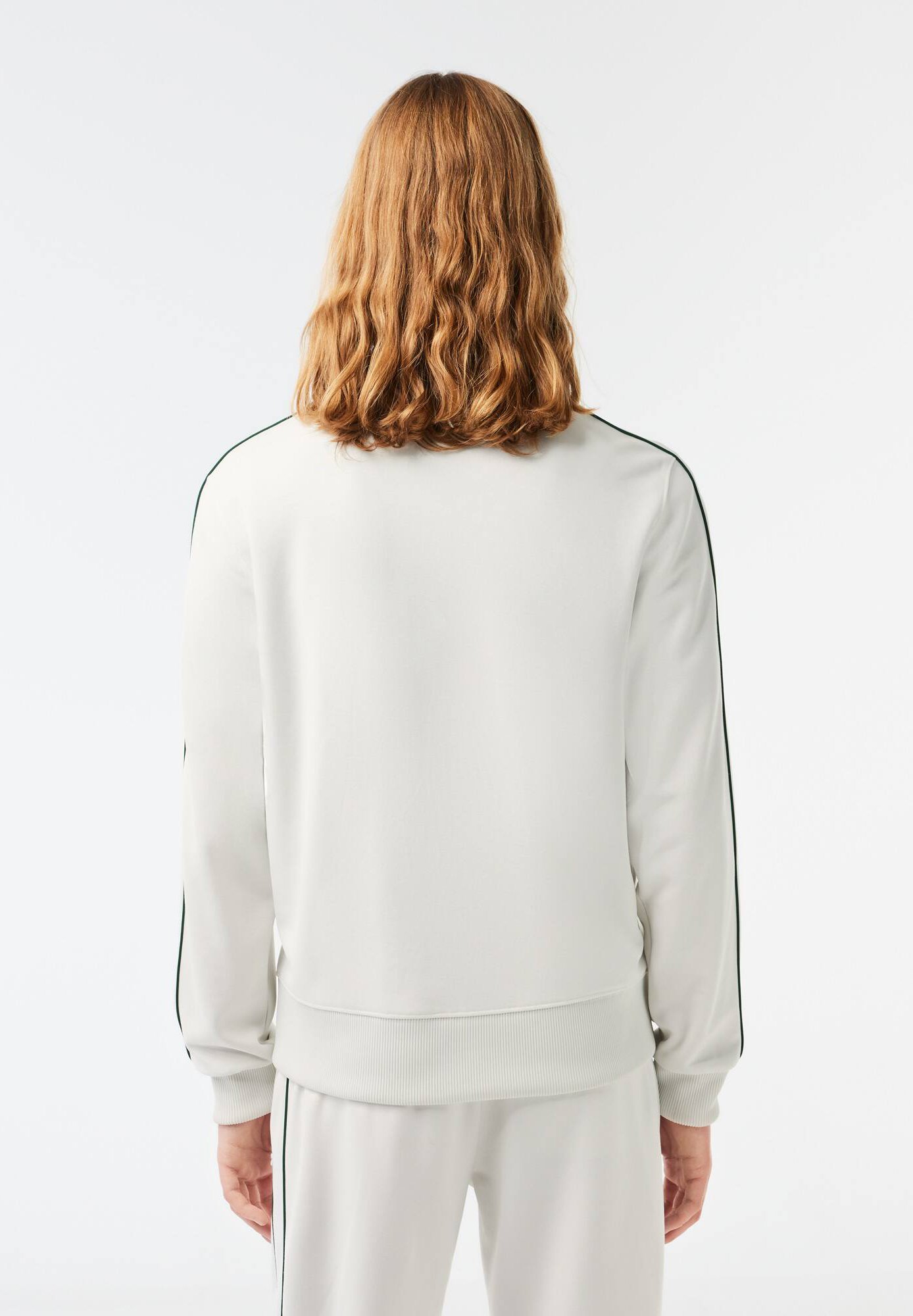 Lacoste Zip-up sweatshirt - flour/off-white - Zalando.co.uk