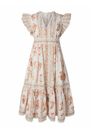 YAS, MIDI DRESS YASFLORATINA - Vestido informal - pristine
