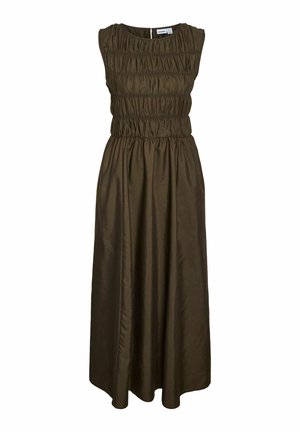 Noisy May, GESMOKTES KLEID NMFJOLA MIDI - Robe de jour - chocolate brown