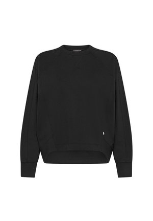 Deha, CREW NECK SWEATSHIRT IN MILANO RIB KNIT - SWEATER - Sweatshirt - black