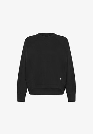 Deha, CREW NECK SWEATSHIRT IN MILANO RIB KNIT - SWEATER - Sweatshirt - black