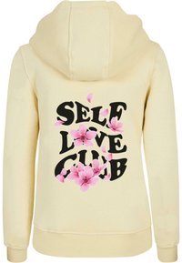 Mister Tee SELF LOVE CLUB  - Kapucni - softyellow