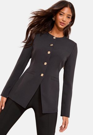 Friends Like These, REGULAR FIT - COLLARLESS BUTTON FRONT - Blazer - black