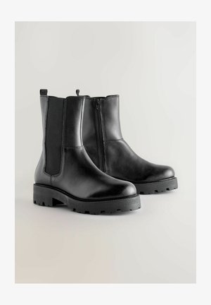 Next, Bottines à plateau - black leather