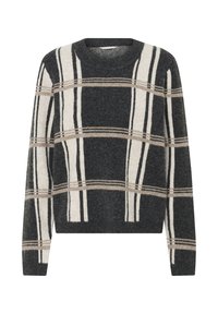 Unausgewählt, grey brown knit check