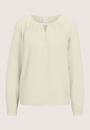 MADELEINE, MADELEINE BLUSE SCHLUPFBLUSE MIT CUT-OUT UND RUNDHALS - Blouse - pearl white