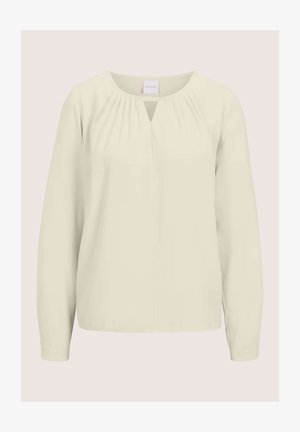 MADELEINE, MADELEINE BLUSE SCHLUPFBLUSE MIT CUT-OUT UND RUNDHALS - Bluse - pearl white