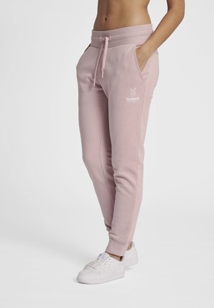 HMLOLIVIA REGULAR  - Tracksuit bottoms - chalk pink