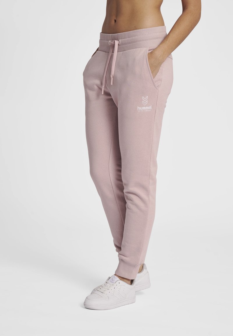 Hummel HMLOLIVIA REGULAR  - Träningsbyxor - chalk pink