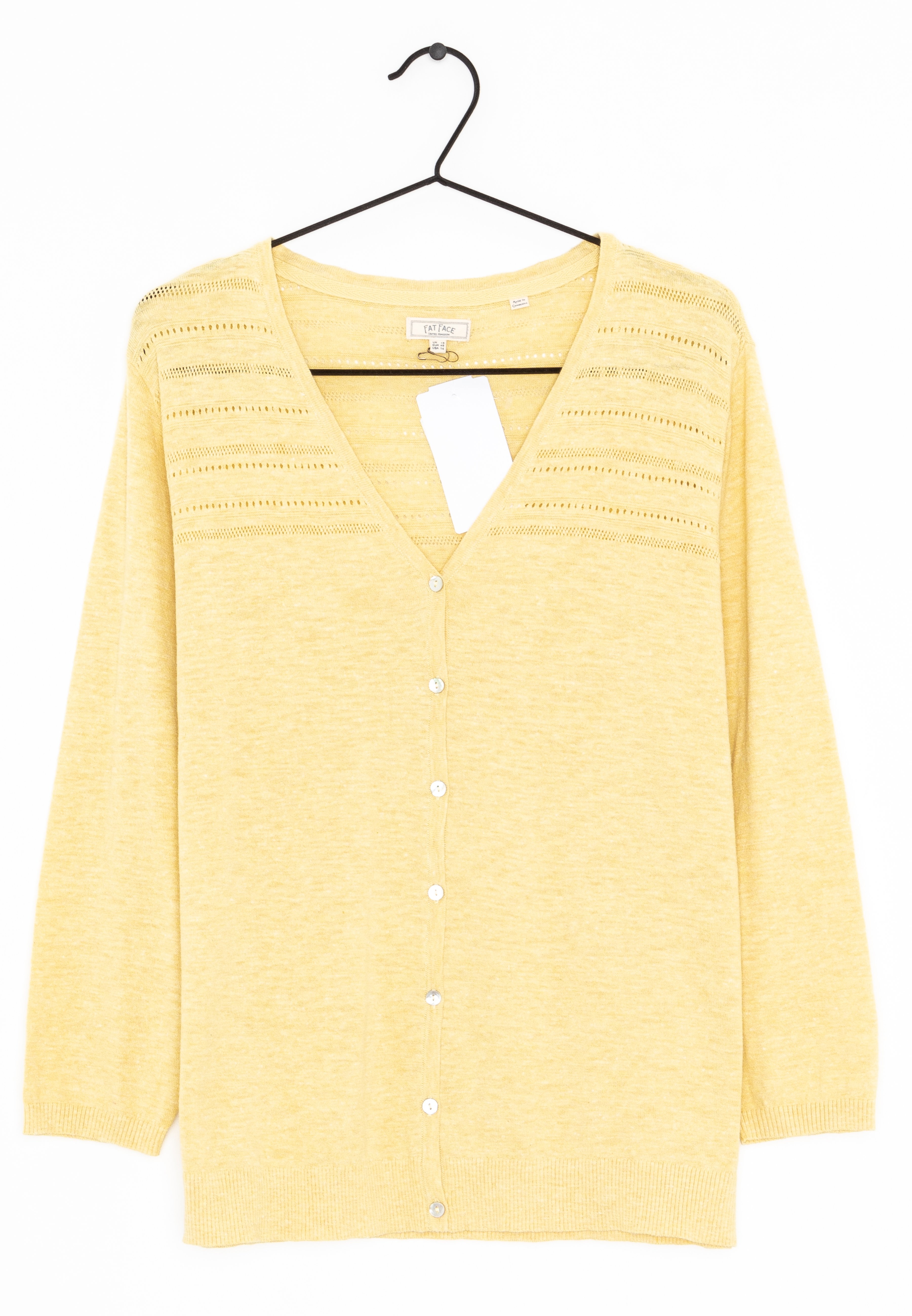 Fat Face Cardigan - yellow - (Pre-owned 