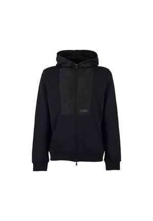 Felpa con zip - nero