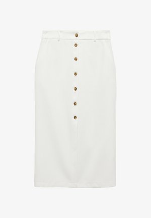 Koton, BUTTONED MIDI SKIRT . - Falda de tubo - off-white