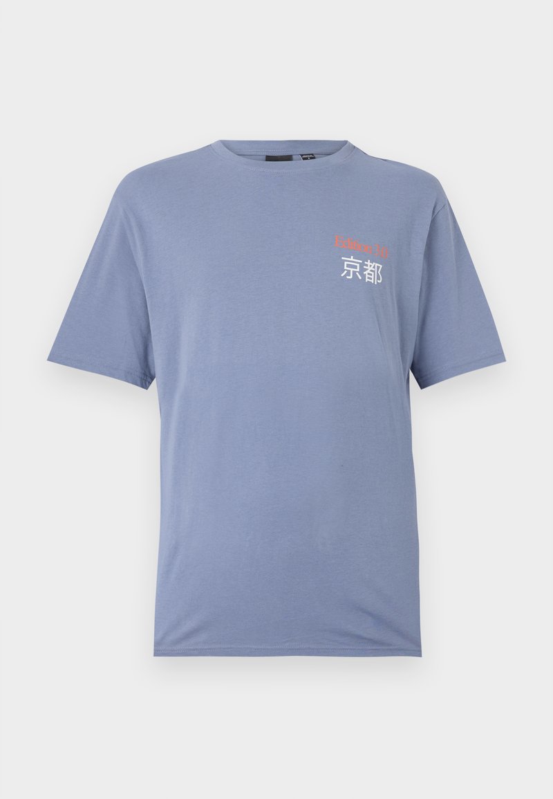 Only & Sons T-shirt print lichtblauw gemêleerd