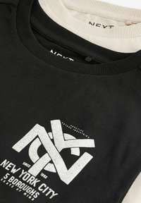 Next GRAPHIC TANK 2 PACK REGULAR FIT - Top - black ecru