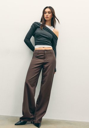STRAIGHT-LEG SMART - Nohavice - dark brown
