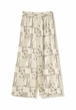 KAMERON - Kalhoty - dolly ivory print