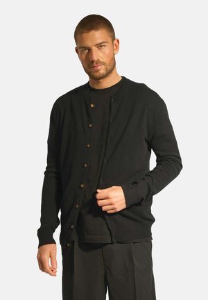 ANAIS ROUND NECK - Strickjacke - black