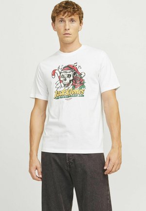 X-MAS RUNDHALSAUSSCHNITT  - T-shirts print - bright white