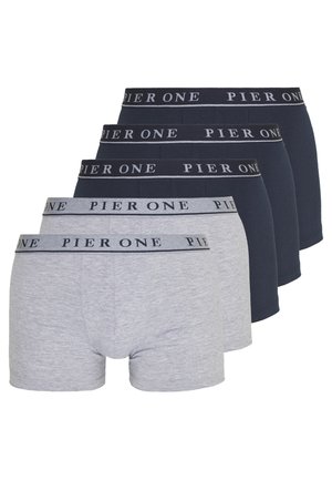 Pier One 5 PACK - Hlače - dark blue/mottled grey