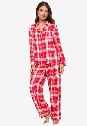 REGULAR FIT -  LONG SLEEVE  SET  - Pyžamová sada - red check
