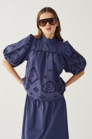 Noella N-MARILYN BLOUSE - Bluse - dusty blue