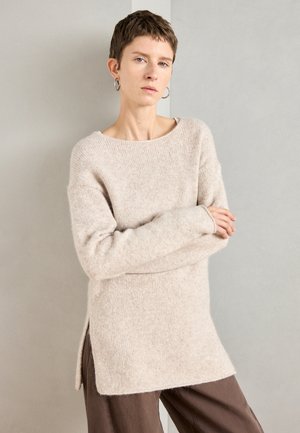 LONGSLEEVE BOATNECK - Pullover - natural stone