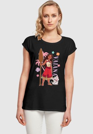 MOANA AND PUA - Print T-shirt - black
