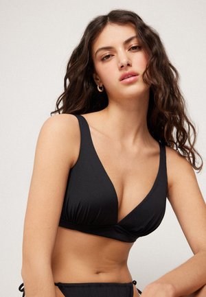 Tezenis WIDE STRAP TRIANGLE - Bikini-Top - black