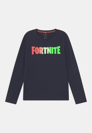 NKMFORTNITE - Langærmede T-shirts - dark blue