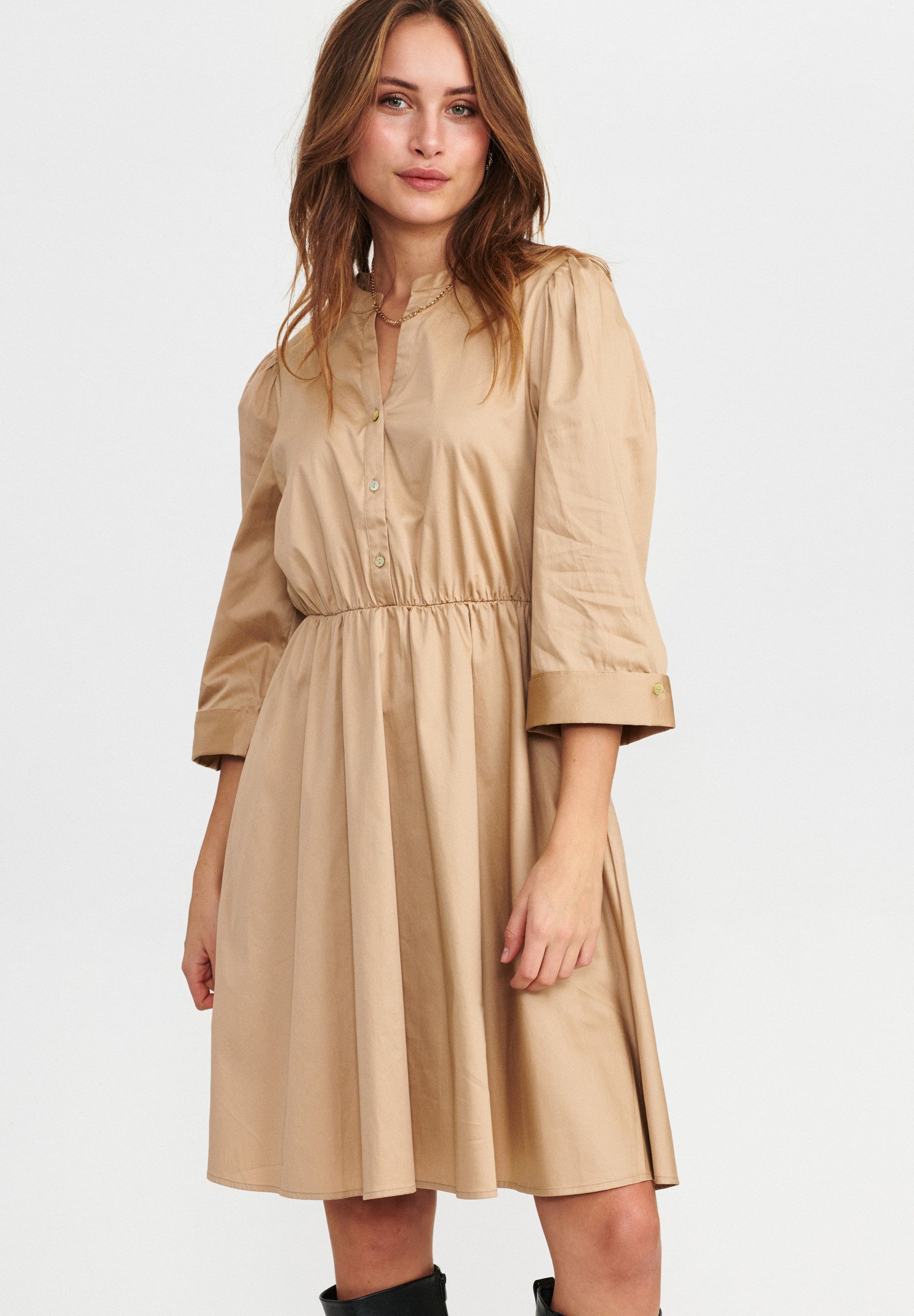 Nümph NUOLIVIA - Shirt dress - sesame/beige - Zalando.de