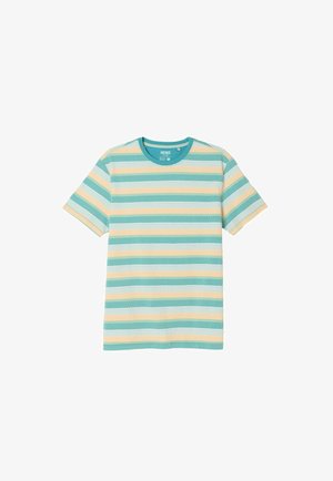 FatFace, REGULAR FIT - STRIPE TSHIRT . - Printtipaita - teal blue