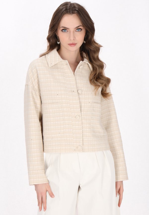 Übergangsjacke - lichtbeige glitters