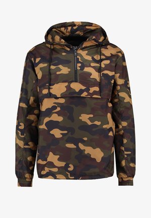 CAMO PULL OVER WINDBREAKER - Větrovka - wood