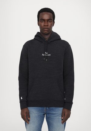 LOGO DOUBLE KNIT HOODIE - Hoodie - black heather