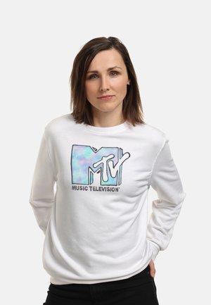 WATERCOLOR MTV LOGO - Felpa - white
