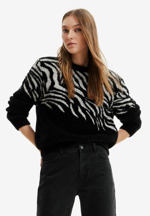 Strickpullover - black