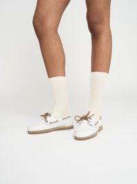 Timberland CLASSIC - Mocasini marinărești - white