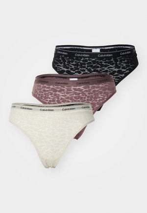 BRAZILIAN ICON 3 PACK  - Briefs - black/coccoon/keep sake rose