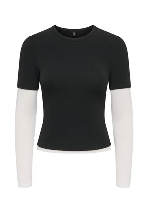 ONLY, TOP ONLDUBLA TOP - Long sleeved top - black