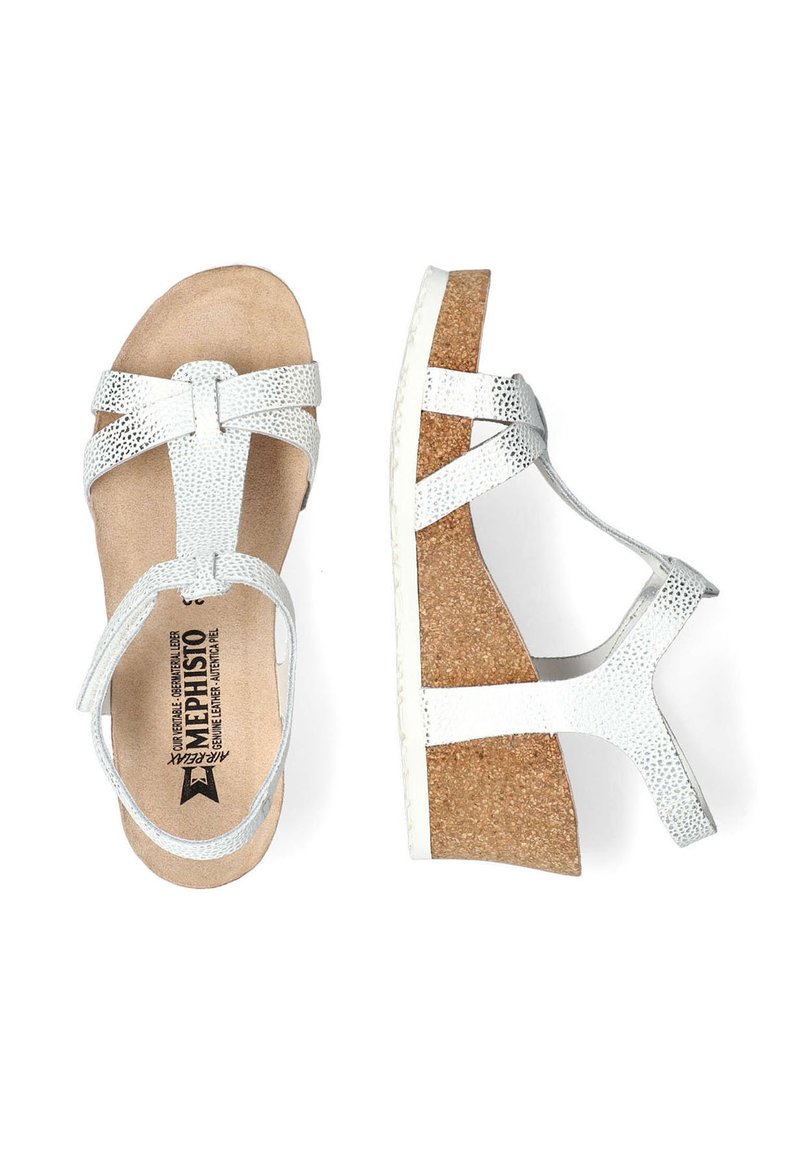 Mephisto LIVIANE - Plateausandalette - gris métallique/grau 